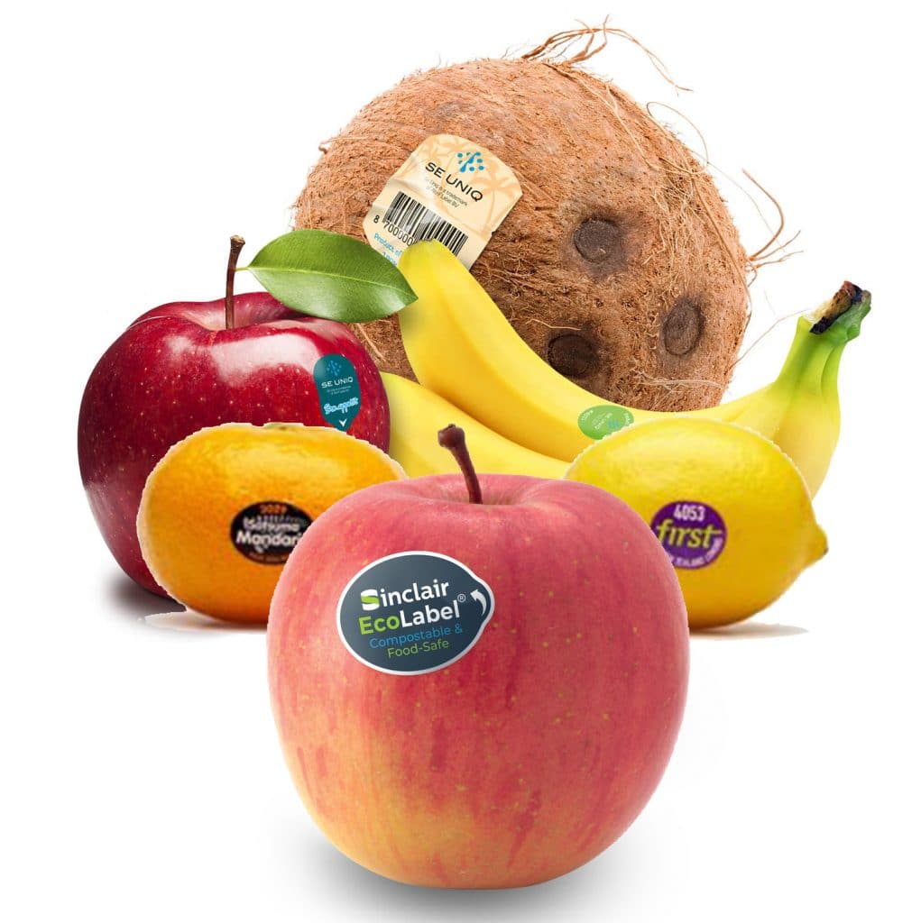 etiquetas adhesivas frutas y hortalizas